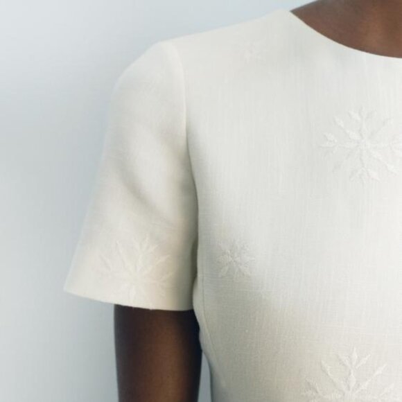 Zara EMBROIDERED MINI DRESS ZW COLLECTION M - Picture 5 of 10